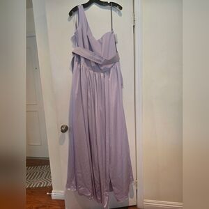 Vera Wang Lilac One Shoulder Gown